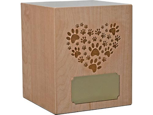 CUBO CON CORAZON GRABADO